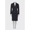 Charcoal suit with a skirt
