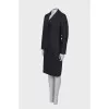 Charcoal suit with a skirt