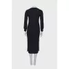 Dress with stripes on the sleeves