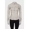 Beige shirt with pockets
