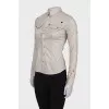 Beige shirt with pockets