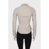 Beige shirt with pockets