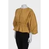 Yellow fitted blouse