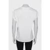 T-shirt with fringe on the back