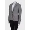 Jacket in black and white print