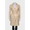 Linen cloak at the waist