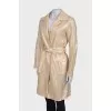 Linen cloak at the waist