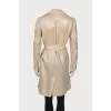 Linen cloak at the waist