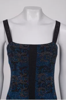 Black dress decorated with sequins