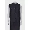 Denim navy blue suit