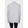 White T-shirt in print