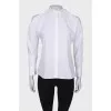 White shirt with open shoulder 