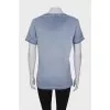 Blue print T-shirt