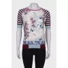Wool and silk T-shirt