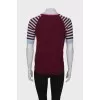 Wool and silk T-shirt
