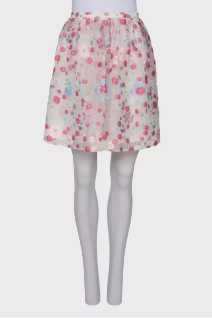 Skirt with embroidery