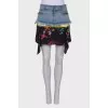 Combined mini skirt