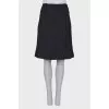 Black straight cut skirt 