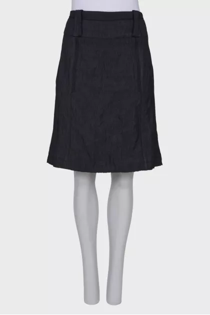 Black straight cut skirt 
