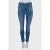 Blue jeans on the belt