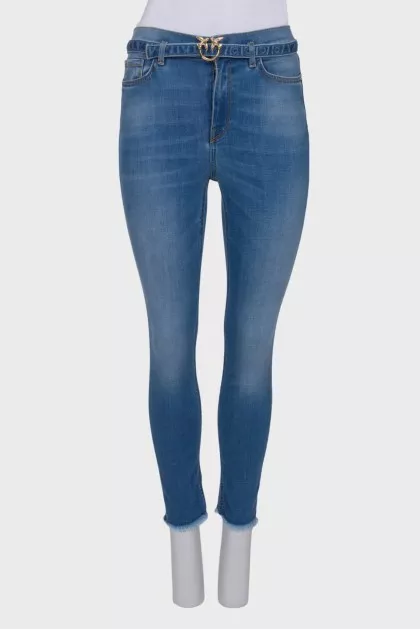 Blue jeans on the belt