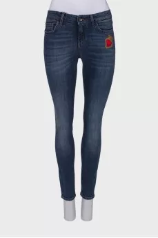 Navy blue jeans with tag
