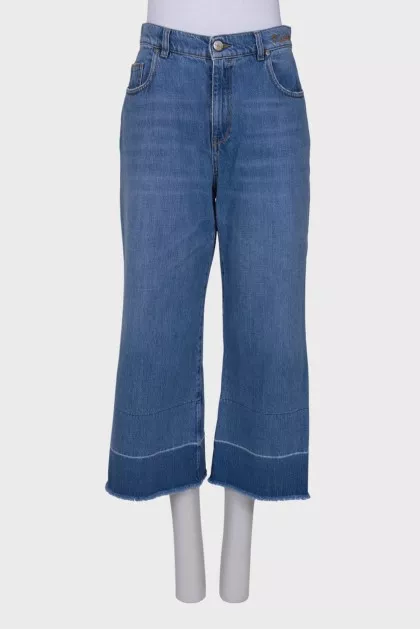Blue jeans culottes