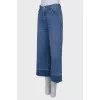 Blue jeans culottes