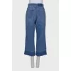 Blue jeans culottes