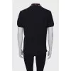 Men's T-shirt with embroidered collar