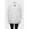White T-shirt in rhinestone print
