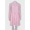 Pink dress with ruffles
