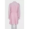 Pink dress with ruffles