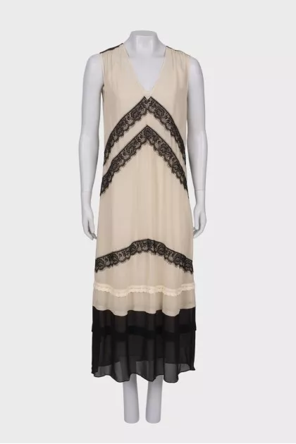 V-neck maxi dress
