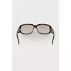 Black patterned glasses with rhinestones