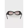 Black oval prescription glasses