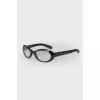 Black glasses with embossed temples