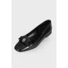 Ballerinas with a bow and decor