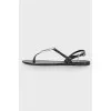 Decorated rubber sandals