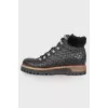 Insulated boots with rhinestones