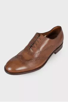 Men's dark brown brogues