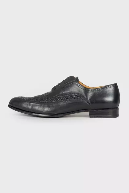 Men's black brogues
