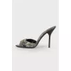 Mules Crystal Lame Hollywood Horsebit