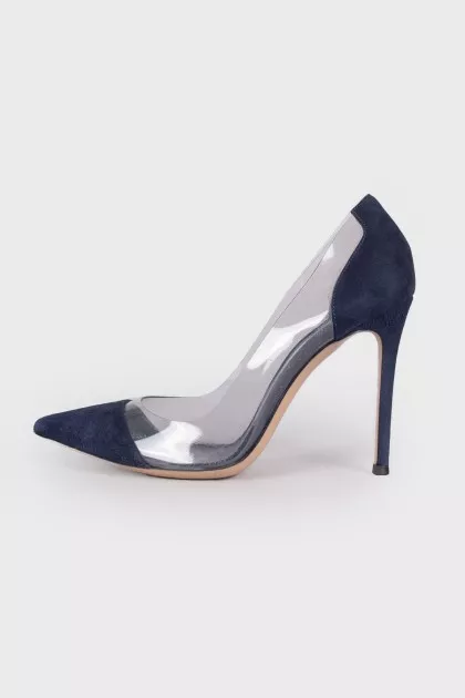 Navy blue stilettos