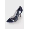 Navy blue stilettos