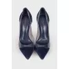 Navy blue stilettos