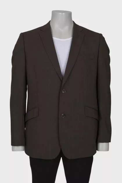 Men's brown wool jacket