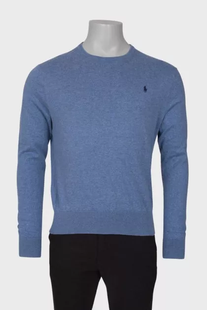 Men's cotton and cashmere jumper