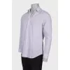 Men's white printed shirt