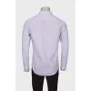 Men's white printed shirt